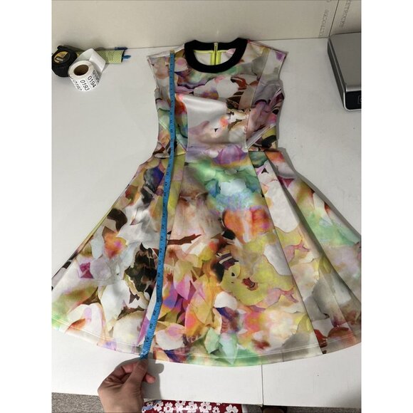 Ted Baker London Sew In Love Floral Neoprene Mini Dress Women (No size tag) - Picture 11 of 11